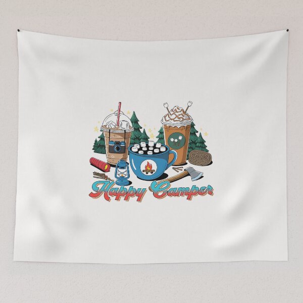 Item preview, Happy Camper Camping Life designed and sold by MOHITSALVI.