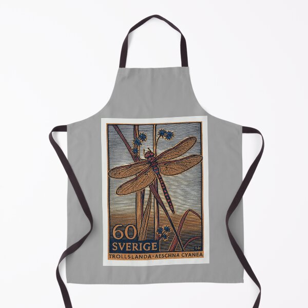 Item preview, Sweden Dragonfly Stamp Poster designed and sold by retrographics.