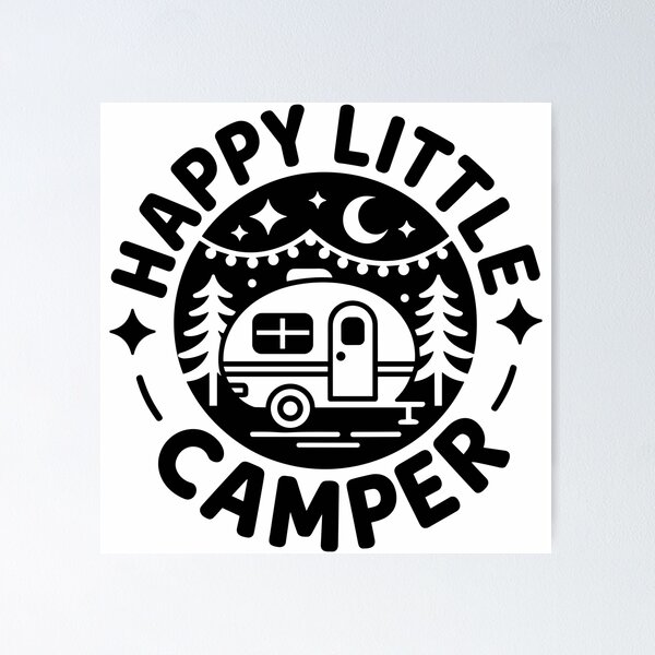 Item preview, Happy Little Camper designed and sold by MOHITSALVI.