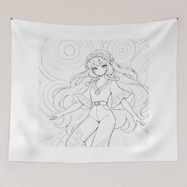 Item preview, The Psychedelic Girl designed and sold by BespokeBrushes.