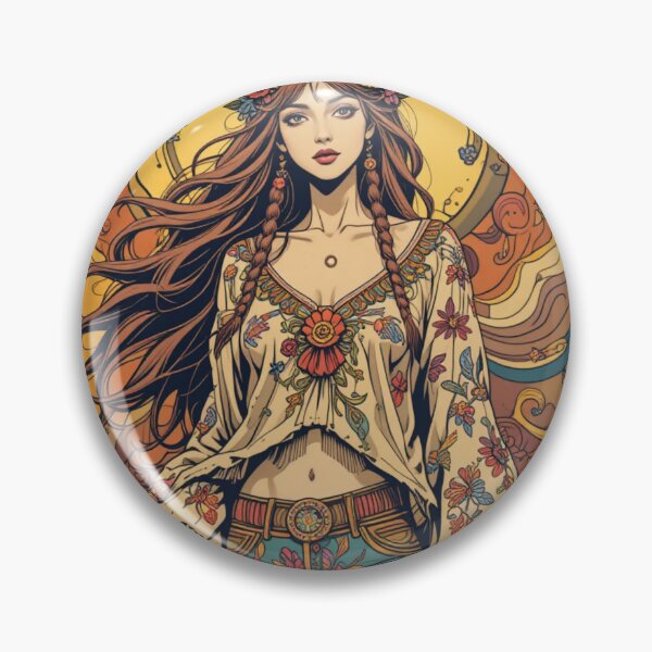 Item preview, The Psychedelic Girl designed and sold by BespokeBrushes.