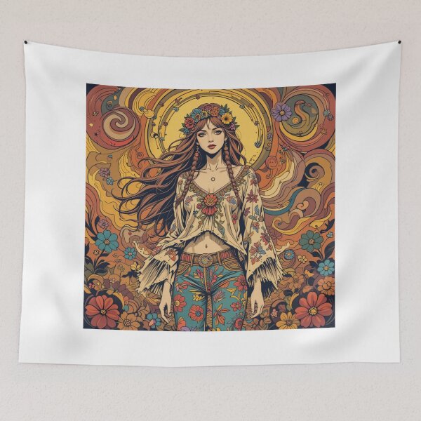 Item preview, The Psychedelic Girl designed and sold by BespokeBrushes.