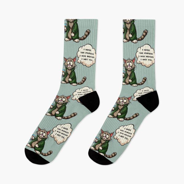 Item preview, I Miss the Person I Was Before I Met You Cat designed and sold by Ghost on Toast.