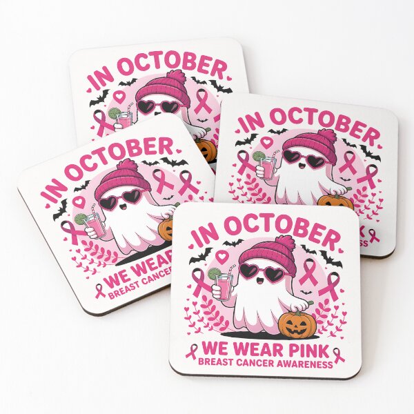 Item preview, In October We Wear Pink, Breast Cancer designed and sold by cawtoon.