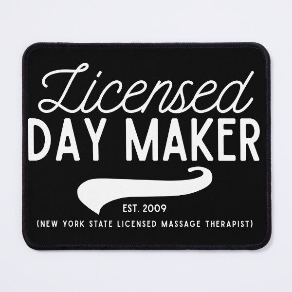 Item preview, Licensed Day Maker new york state massage therapist logo est 2009 LMT designed and sold by CreativeCurious.