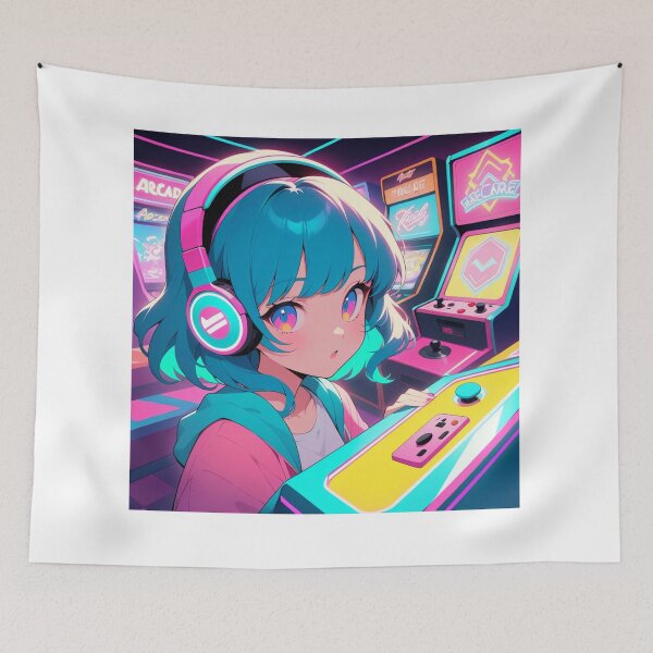 Item preview, Pixel Queen: The Neon Gamer designed and sold by BespokeBrushes.