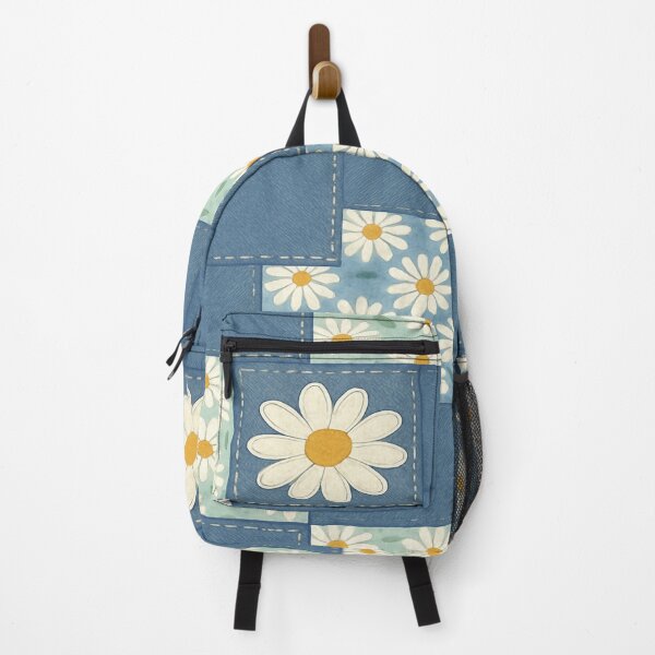 Item preview, Denim Daisy Print designed and sold by Dizzy Dog Designs.