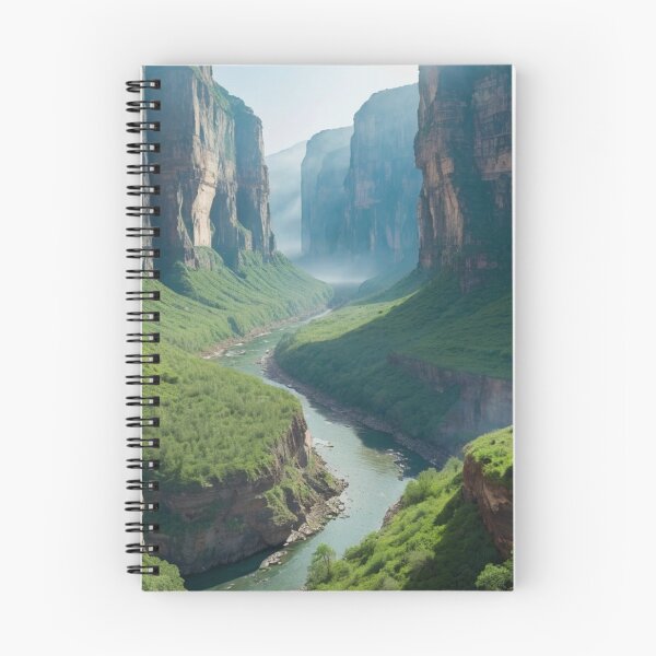 Item preview, River at the Bottom of the Valley Landscape designed and sold by vekotpu.