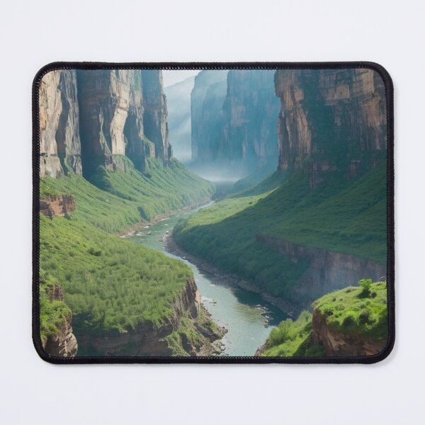 Item preview, River at the Bottom of the Valley Landscape designed and sold by vekotpu.