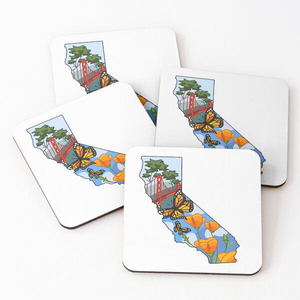 Item preview, California Illustrated Map  designed and sold by Moyashi Studio.