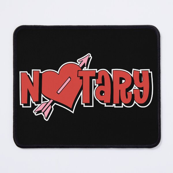Item preview, Funny Notary Valentine’s Day Heart and Arrow Design designed and sold by NotaryLife.