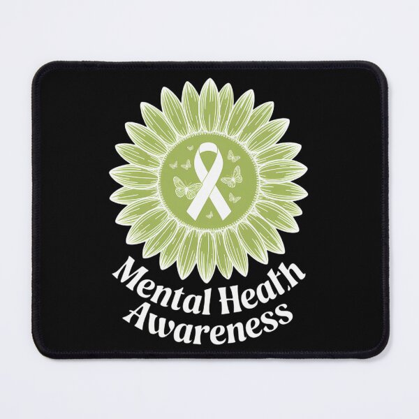 Item preview, Mental Health Awareness Month Sunflower Green Ribbon Support designed and sold by brynatshop.
