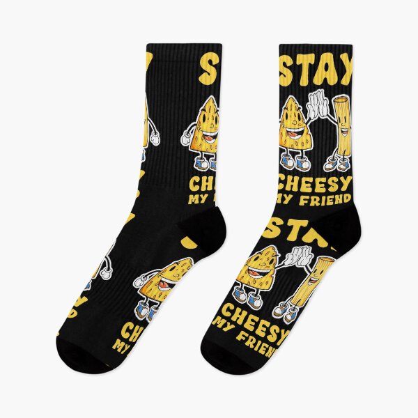 Item preview, Stay Cheesy My Friend – Funny Mac and Cheese Cartoon Design designed and sold by Dmetalx Art Apparel.
