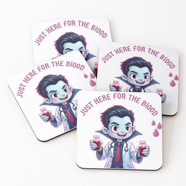 Item preview, "Just Here for the Blood" Vampire Doctor  designed and sold by Vividdesignsau.