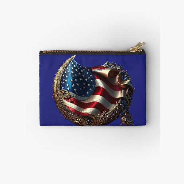 Item preview, A detailed emblem featuring the American flag designed and sold by Nok-Thep.