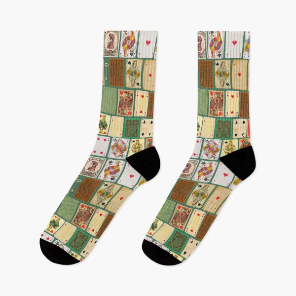 Item preview, Vintage Playing Cards on Forest Green Pattern designed and sold by missdebi27.