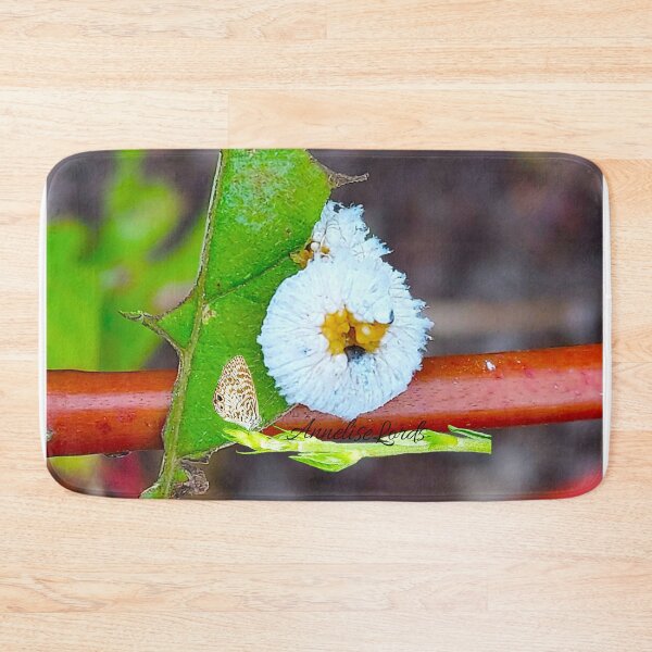 Item preview, White Caterpillar Feasting on a Leaf  designed and sold by Unlimited Imagination .