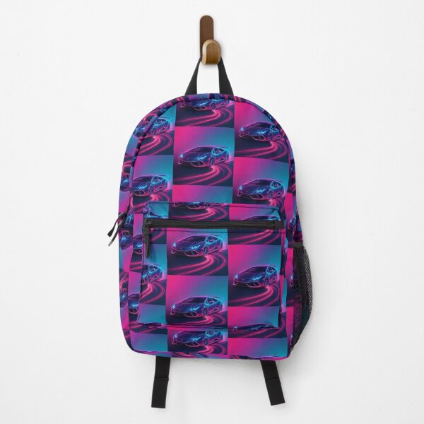 Item preview, Neon Lamborghini Drift – Pink & Teal Glow designed and sold by AkilaCreations .