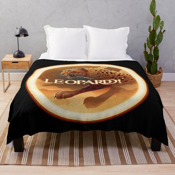 Item preview, Image 3/6 of a fantasy leopard with the large phrase "LEOPARD!" in the center inside a circle. designed and sold by Giulivo Store Graphic.