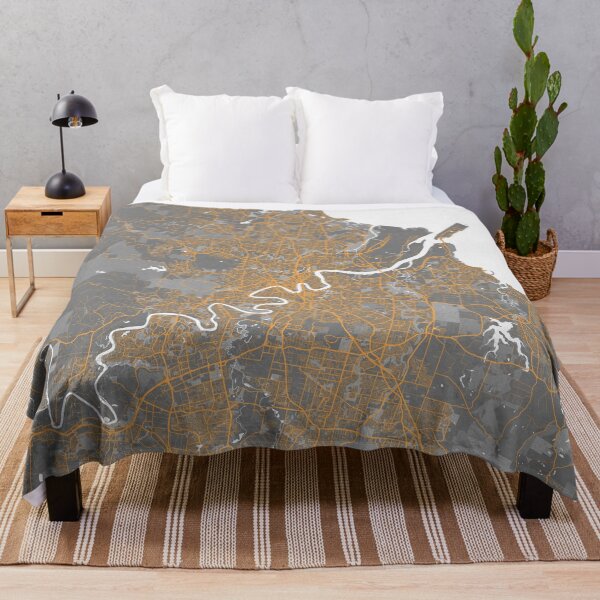 Item preview, Brisbane City Map of Queensland, Australia - Bauhaus designed and sold by deMAP.