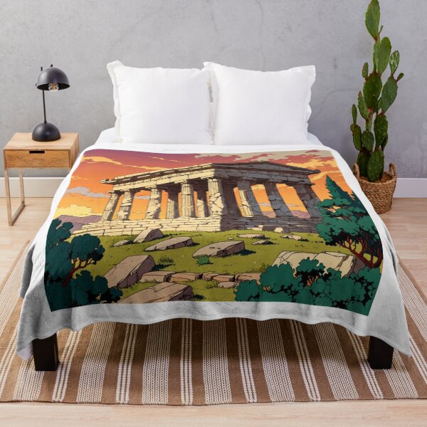 Item preview, Greek temple in ruins designed and sold by BespokeBrushes.