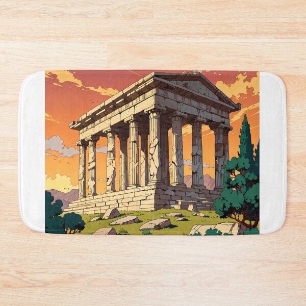 Item preview, Greek temple in ruins designed and sold by BespokeBrushes.