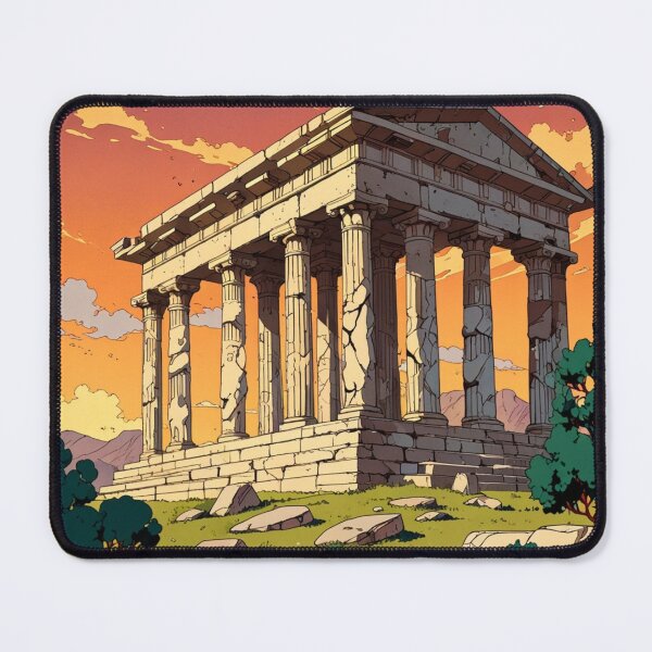 Item preview, Greek temple in ruins designed and sold by BespokeBrushes.