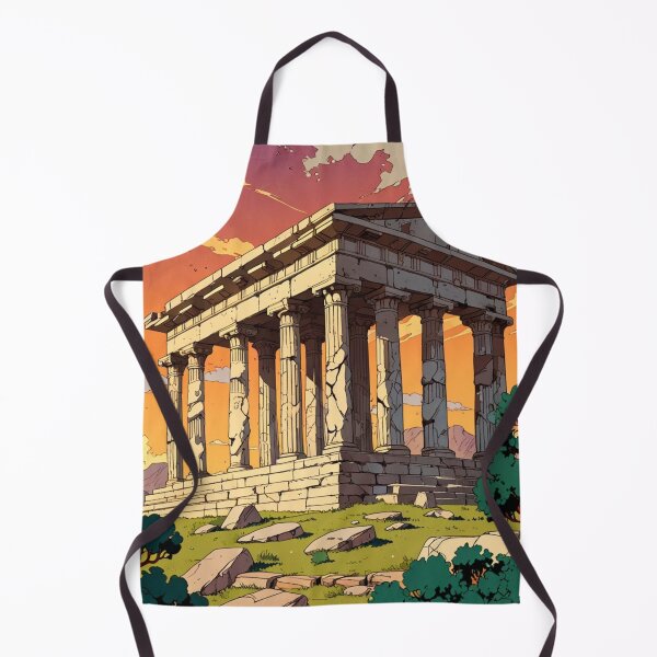 Item preview, Greek temple in ruins designed and sold by BespokeBrushes.