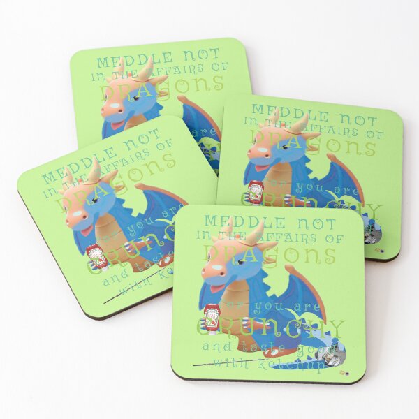 Item preview, Don't mess with Dragons you are crunchy + tasty with Ketchup designed and sold by StudioTanoshiiNeko.