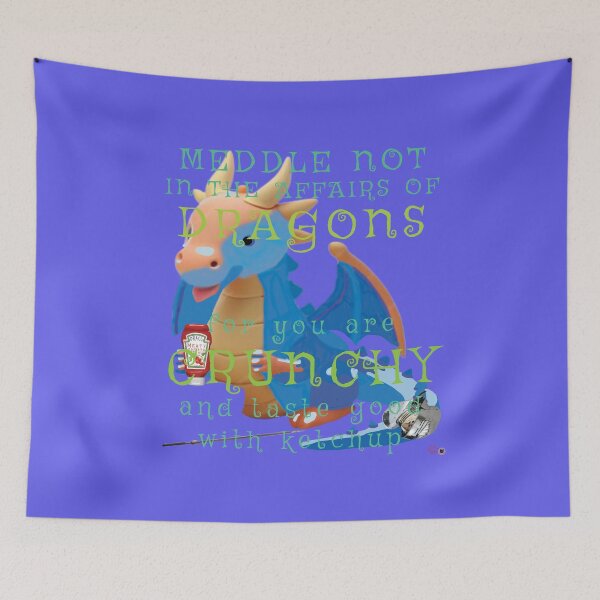 Item preview, Don't mess with Dragons you are crunchy + tasty with Ketchup designed and sold by StudioTanoshiiNeko.