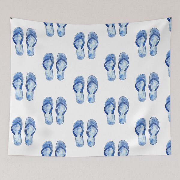Item preview, blue sandals designed and sold by pizzarolls0607.