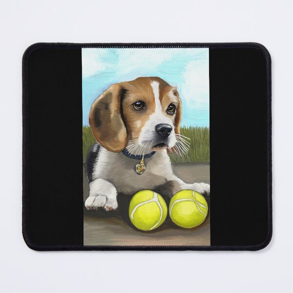 Item preview, Puppy Love by Paula C. Jensen, digital painting, 2025. designed and sold by PollywogDesigns.