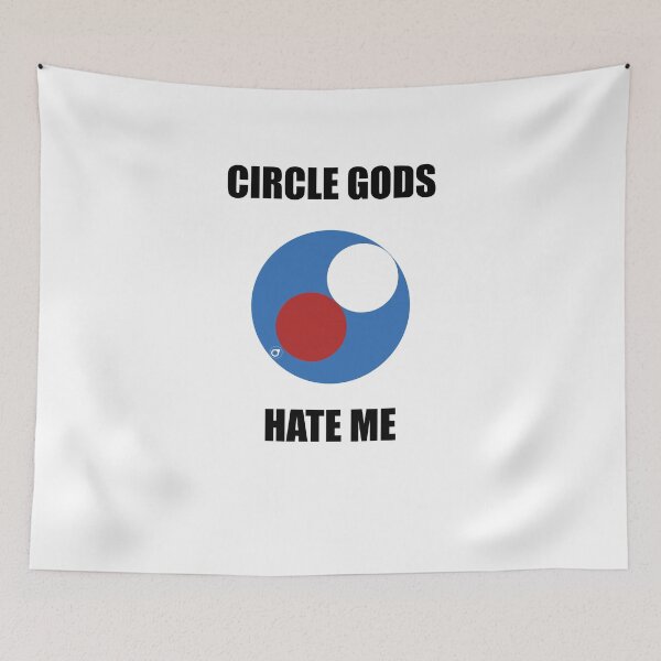 Item preview, Circle Gods Hate Me V5 designed and sold by TeeTimeGuys.