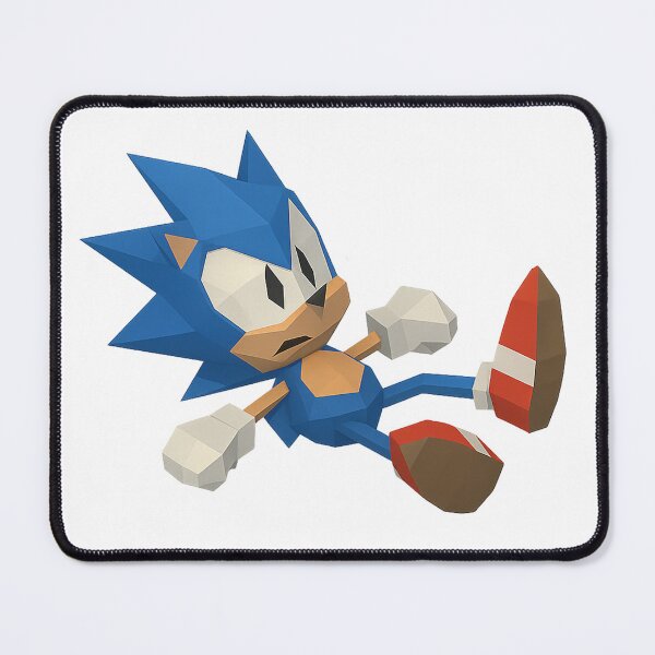 Item preview, Fallen Down Sonic - Low Polygon Sticker designed and sold by LowPolyHub.