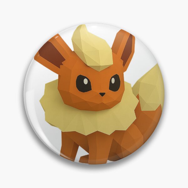 Item preview, Flareon Sticker - Low Polygon Style Art designed and sold by LowPolyHub.
