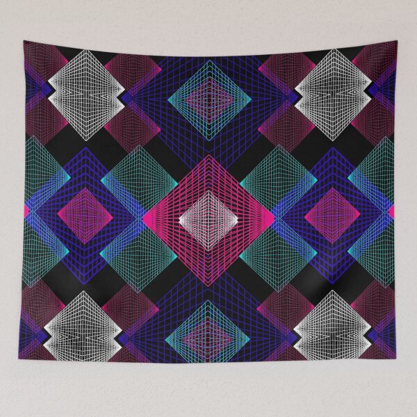 Item preview, Neon Grid Work designed and sold by StuffWeMade.