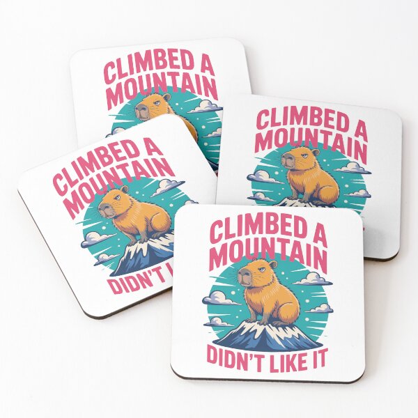 Item preview, Funny Capybara Mountain Climbing Meme Design designed and sold by MonkiFlipp.