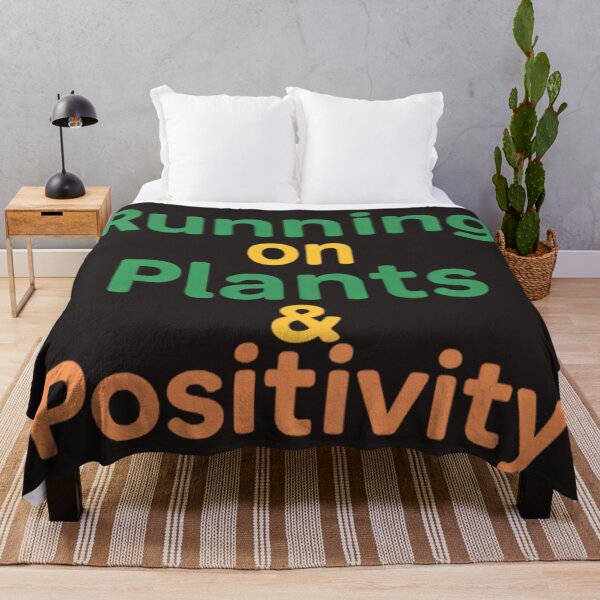 Item preview, Running on Plants and Positivity designed and sold by Twittlefish.