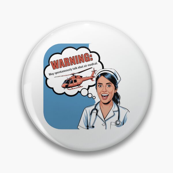 Item preview, Warning: Spontaneously Talk Air Medical - Flight Nurse designed and sold by CuteDesignables.