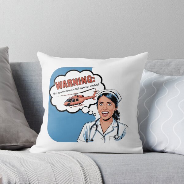 Item preview, Warning: Spontaneously Talk Air Medical - Flight Nurse designed and sold by CuteDesignables.