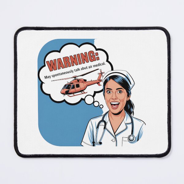 Item preview, Warning: Spontaneously Talk Air Medical - Flight Nurse designed and sold by CuteDesignables.