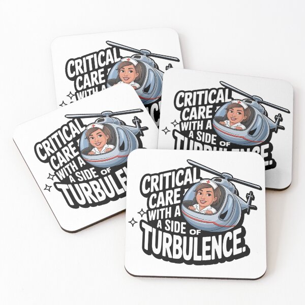 Item preview, Critical Care, Side of Turbulence - Flight Nurse designed and sold by CuteDesignables.