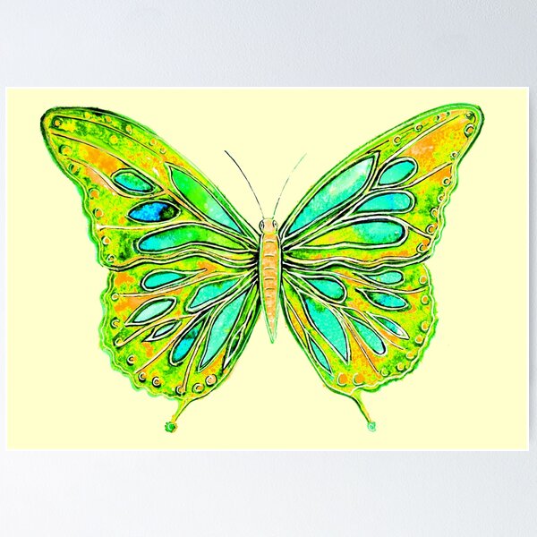 Sunshine Butterfly Poster