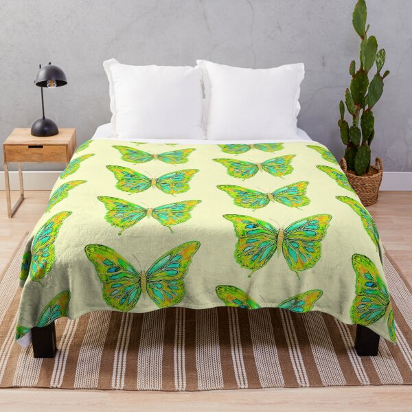 Sunshine Butterfly Throw Blanket