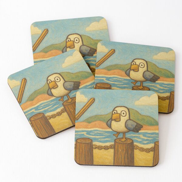 Item preview, Seagull and the Sacred Chip designed and sold by CanSparkleArt.