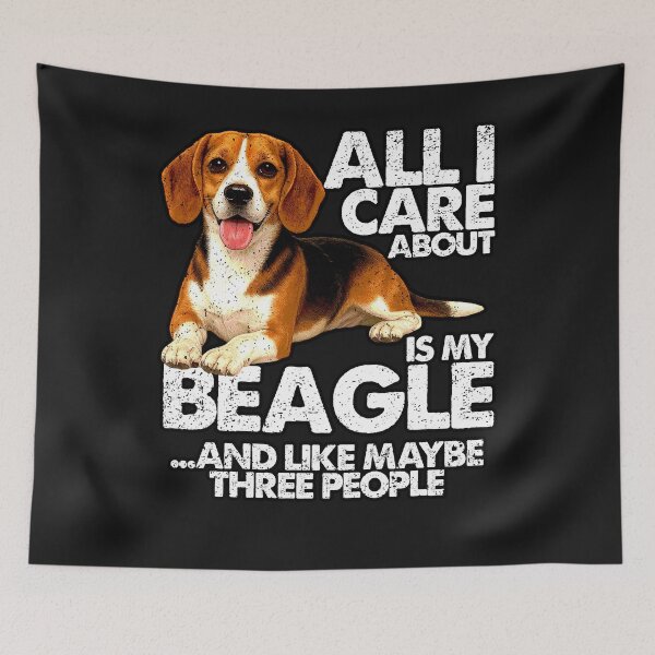 Item preview, ALL I CARE ABOUT IS MY BEAGLE | Pets and Dogs lovers for Men and Women t-shirt designed and sold by panchiTWO.