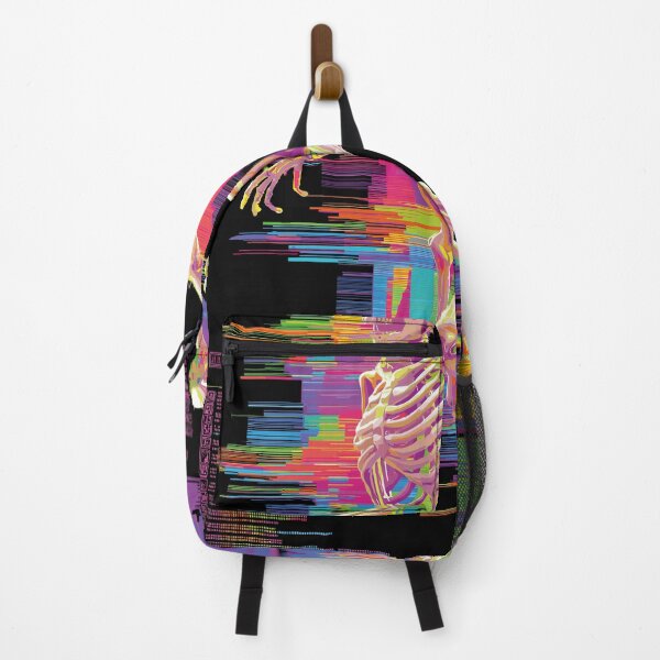 Item preview, Vaporwave - colorful skeleton designed and sold by Dreamcore Land.