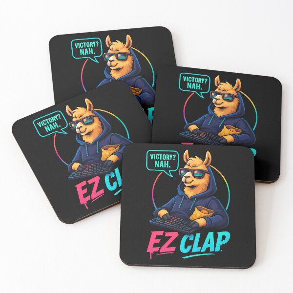 Item preview, EZ Clap Llama – Funny Gamer Meme designed and sold by Taans-Creation.