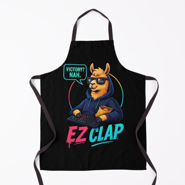 Item preview, EZ Clap Llama – Funny Gamer Meme designed and sold by Taans-Creation.