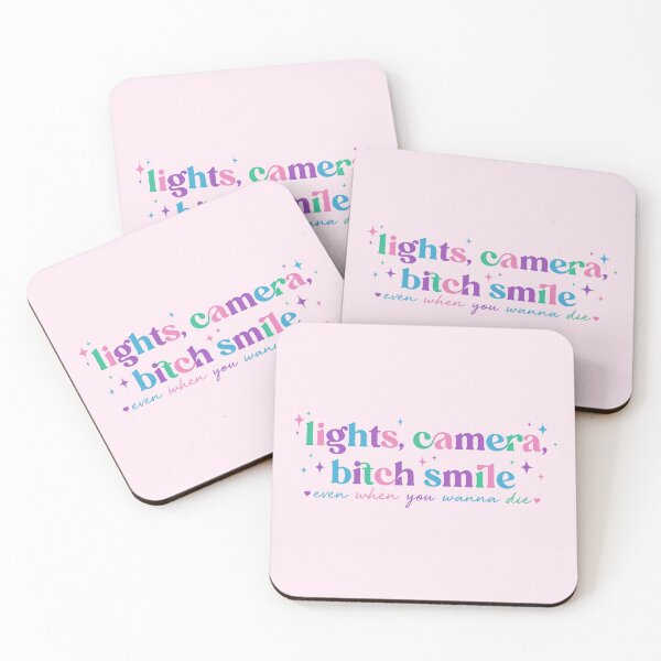 Item preview, Lights, camera ,bitch smile designed and sold by nukartDesigns.